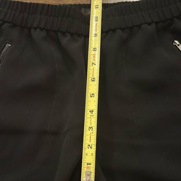J. Crew Black Sydney Jogger Pants Zipper Pockets Size 8 Style B0587 - Picture 5 of 11